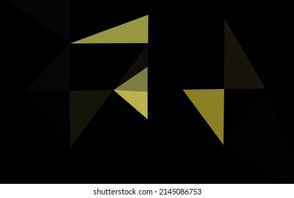 Dark Green vector polygonal pattern. A completely new color illustration in a vague style. Polygonal design for your web site.