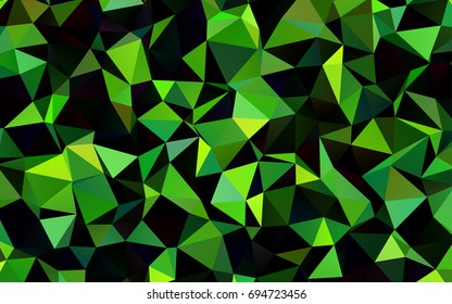 Dark Green vector polygonal pattern. Modern geometrical abstract illustration with gradient. Brand-new design for your business. Dark Green vector polygonal pattern. Modern geometrical abstract illustration with gradient. Brand-new design for your business.