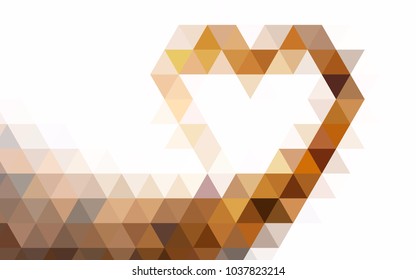 Dark Green vector polygonal template. Glitter abstract illustration with an elegant design. A completely new design for your business.