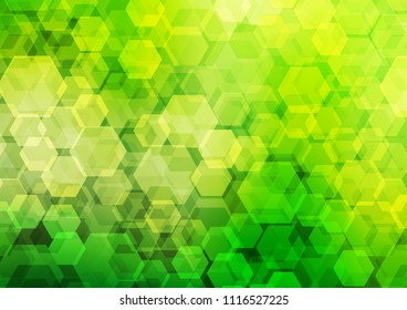Dark Green vector polygonal template. An elegant bright illustration with gradient. The polygonal design can be used for your web site.