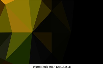 Dark Green vector polygonal template. Modern geometrical abstract illustration with gradient. A completely new design for your business.