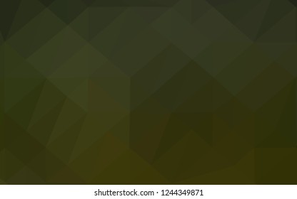 Dark Green vector polygonal template. Brand new colorful illustration in with gradient. Completely new design for your business.