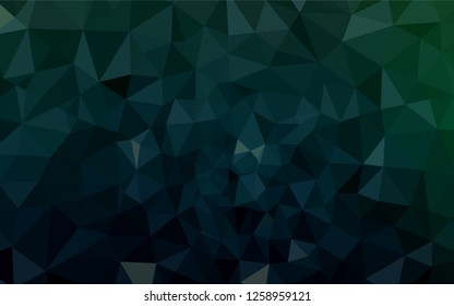 Dark Green vector polygonal template. Polygonal abstract illustration with gradient. Template for cell phone's backgrounds.