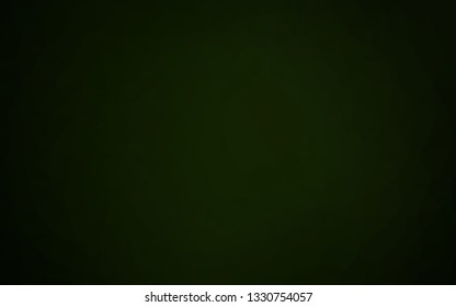 Dark Green vector polygonal template. Glitter abstract illustration with an elegant design. Triangular pattern for your business design.