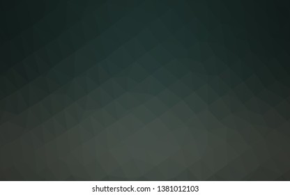 Dark Green vector polygonal template. A completely new color illustration in a vague style. Polygonal design for your web site.