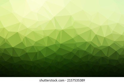 Dark Green vector polygonal template. Brand new colorful illustration in with gradient. Template for your brand book.