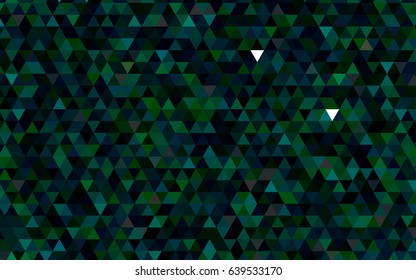 Dark Green vector polygonal template. Shining colored illustration in a brand-new style. The best triangular design for your business.