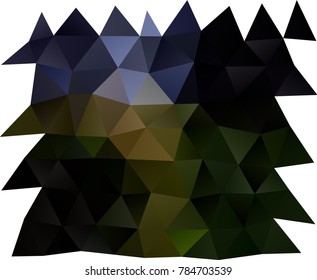 Dark Green vector polygonal template. Triangular geometric sample with gradient.  The textured pattern can be used for background.