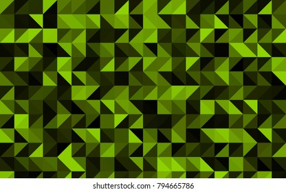 Dark Green vector polygonal template. Creative geometric illustration in Origami style with gradient. Brand-new style for your business design.