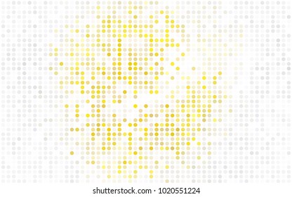Dark Green vector red banner with set of circles, dots. Donuts Background. Creative Design Template. Technological halftone illustration.