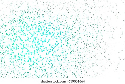 Dark Green vector red banner with set of circles, dots. Donuts Background. Creative Design Template. Technological halftone illustration.