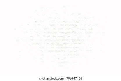 Dark Green vector red banner with set of circles, dots. Donuts Background. Creative Design Template. Technological halftone illustration.