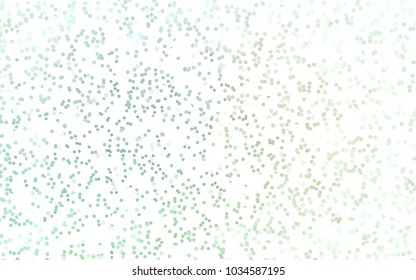 Dark Green vector red pattern of geometric circles, shapes. Colorful mosaic banner. Geometric background with colored disks.