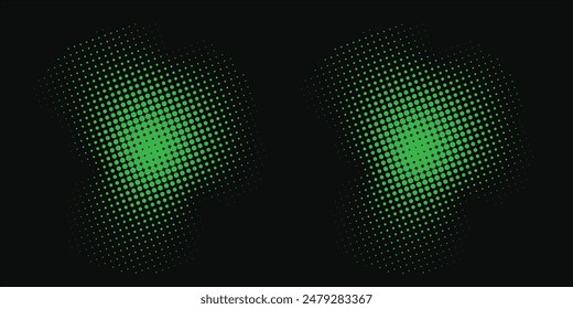 Dark Green vector red pattern of geometric circles, shapes. Colorful mosaic banner. Geometric background with colored disks.