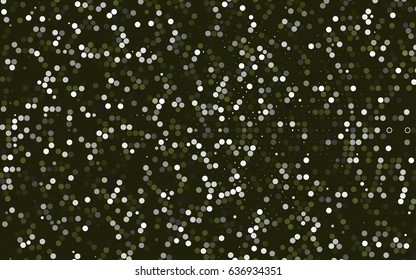 Dark Green vector red pattern of geometric circles, shapes. Colorful mosaic banner. Geometric background with colored disks.