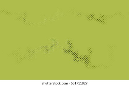Dark Green vector red pattern of geometric circles, shapes. Colorful mosaic banner. Geometric background with colored disks.