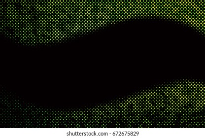 Dark Green vector red pattern of geometric circles, shapes. Colorful mosaic banner. Geometric background with colored disks.
