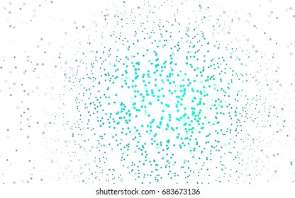 Dark Green vector red pattern of geometric circles, shapes. Colorful mosaic banner. Geometric background with colored disks.