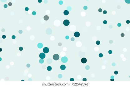 Dark Green vector red pattern of geometric circles, shapes. Colorful mosaic banner. Geometric background with colored disks.