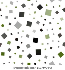 Dark Green vector seamless backdrop with rectangles, squares. Rectangles on abstract background with colorful gradient. Modern template for your landing page.