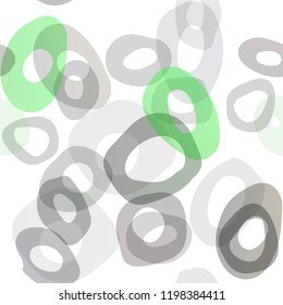Dark Green vector seamless backdrop with dots, spots. Blurred bubbles on abstract backdrop with colorful gradient. Template for business cards, websites.