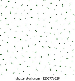 Dark Green vector seamless backdrop with dots and lines. Modern abstract colorful illustration with spheres and lines. Template for business cards, websites.