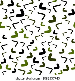 Dark Green vector seamless  background with lava shapes. Blurred geometric sample with gradient bubbles.  A completely new memphis design for your business.