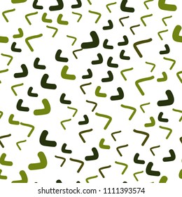Dark Green vector seamless  background with lava shapes. Blurred geometric sample with gradient bubbles.  A new texture for your  ad, booklets, leaflets.