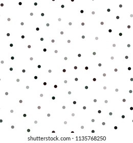 Dark Green vector seamless background with dots. Abstract illustration with colored bubbles in nature style. The pattern can be used for beautiful websites.