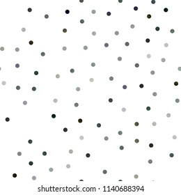 Dark Green vector seamless background with bubbles. Abstract illustration with colored bubbles in nature style. Beautiful design for your business natural advert.