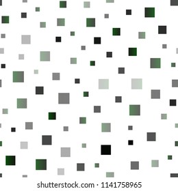 Dark Green vector seamless background with rectangles. Decorative design in abstract style with rectangles. The template can be used as a background.