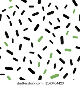 Dark Green vector seamless background with straight lines. Lines on blurred abstract background with gradient. Best design for your ad, poster, banner.