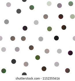 Dark Green vector seamless background with bubbles. Blurred bubbles on abstract background with colorful gradient. Beautiful design for your business natural advert.