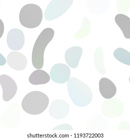 Dark Green vector seamless background with bubbles. Colorful illustration with blurred circles in nature style. Pattern for trendy fabric, wallpapers.