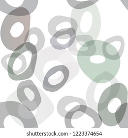Dark Green vector seamless background with bubbles. Colorful illustration with blurred circles in nature style. Template for business cards, websites.