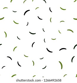 Dark Green vector seamless background with lines. Colorful geometric sample with gradient lines.  A completely new template for your design.
