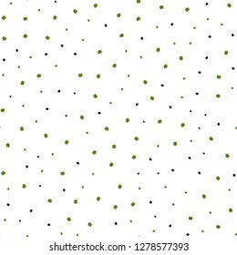 Dark Green vector seamless background with bubbles. Abstract illustration with colored bubbles in nature style. Trendy design for wallpaper, fabric makers.