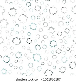 Dark Green vector seamless  cover with spots. Glitter abstract illustration with blurred drops of rain. Pattern can be used as texture of wallpapers.