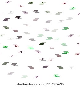 Dark Green vector seamless cover with long lines. Decorative shining illustration with lines on abstract template. The pattern can be used as ads, poster, banner for commercial.