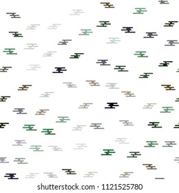 Dark Green vector seamless cover with long lines. Modern geometrical abstract illustration with staves. The pattern can be used for busines ad, booklets, leaflets