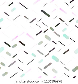 Dark Green vector seamless cover with long lines. Lines on blurred abstract background with gradient. Smart design for your business advert.