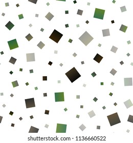 Dark Green vector seamless cover in polygonal style. Decorative design in abstract style with rectangles. Modern template for your landing page.