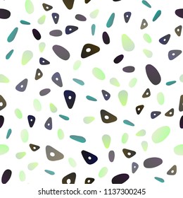Dark Green vector seamless cover in polygonal style with circles. Abstract gradient illustration with circles, triangles. The template can be used as a background.