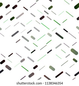 Dark Green vector seamless cover with long lines. Lines on blurred abstract background with gradient. Smart design for your business advert.
