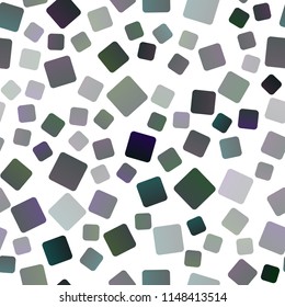 Dark Green vector seamless cover in polygonal style. Glitter abstract illustration with rectangular shapes. The template can be used as a background.