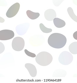Dark Green vector seamless cover with circles. Glitter abstract illustration with blurred drops of rain. Pattern for design of fabric, wallpapers.