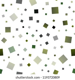 Dark Green vector seamless cover in polygonal style. Glitter abstract illustration with rectangular shapes. Smart design for your business advert.