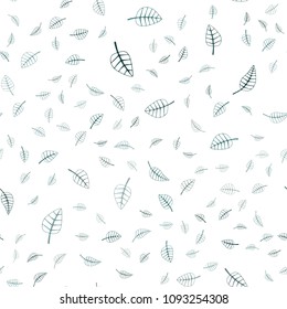 Dark Green vector seamless  doodle blurred pattern. Decorative illustration with doodles on abstract template. Pattern for colorful books and pages for kids.