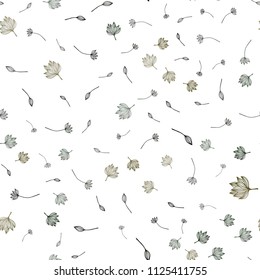 Dark Green vector seamless doodle background. New colorful illustration in doodle style with leaves. Brand new design for your business.