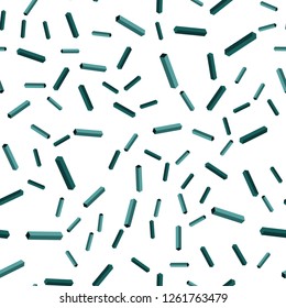 Dark Green vector seamless, isometric texture with colored lines. Lines on blurred abstract background with gradient. Texture for window blinds, curtains.